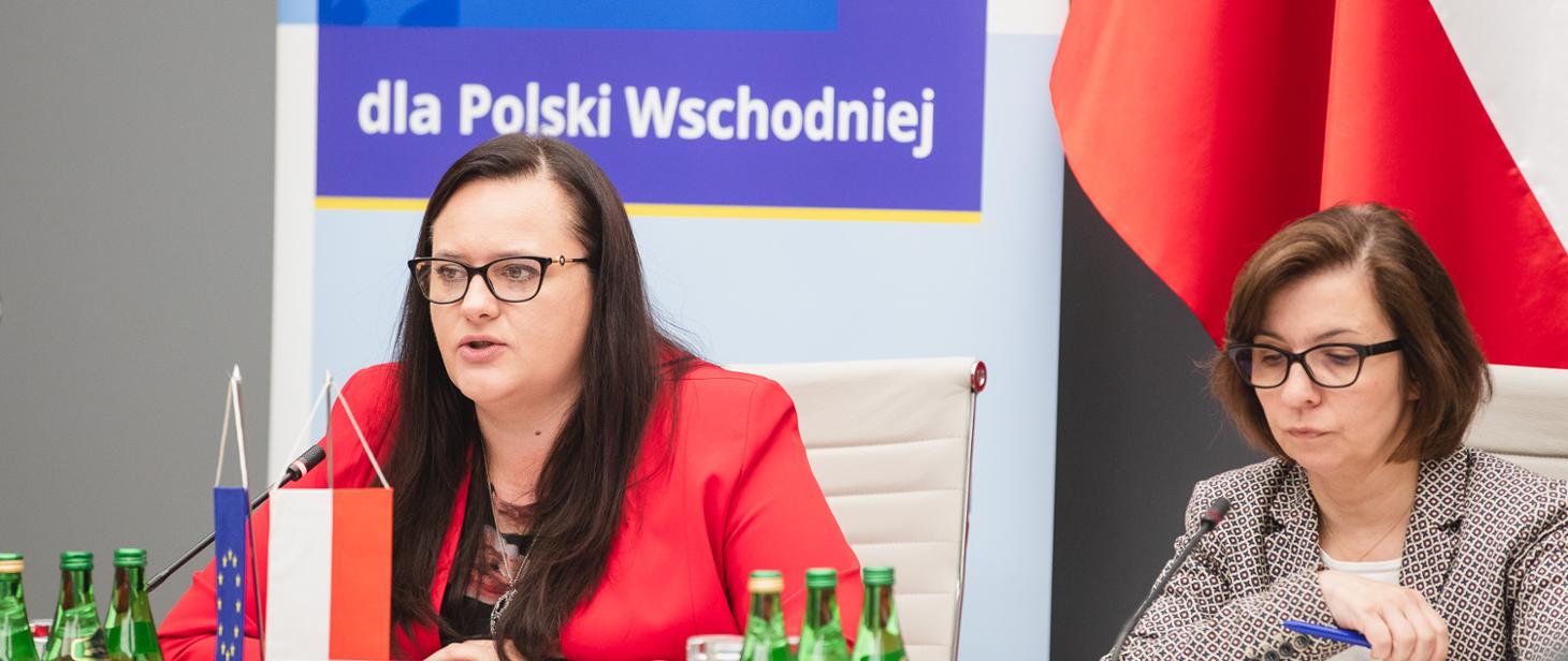 wiceminister funduszy i polityki regionalnej, Małgorzata Jarosińska-Jedynak i dyrektor Departamentu Programów Ponadregionalnych, Małgorzata Wierzbicka